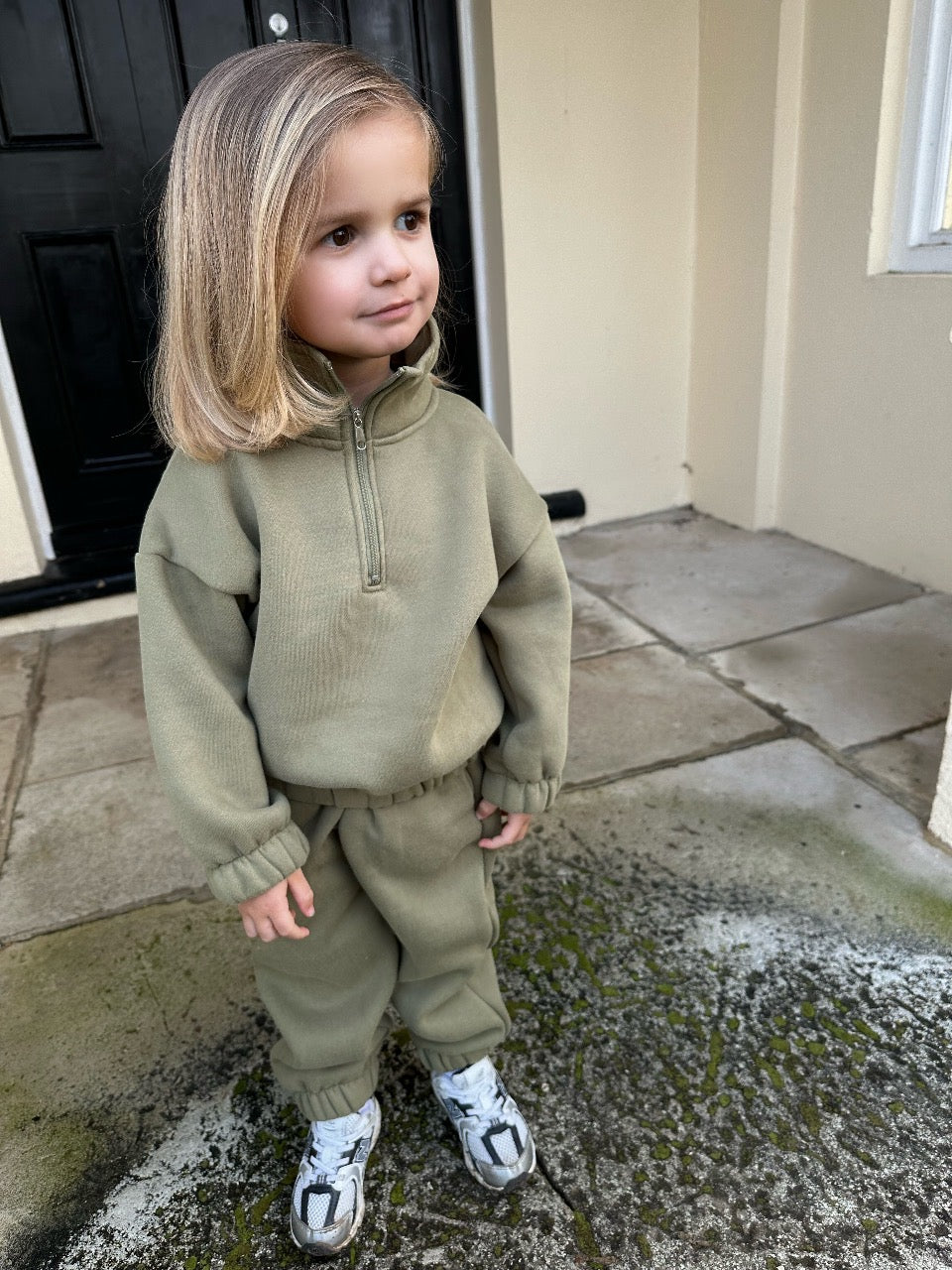 Khaki green tracksuit baby best sale